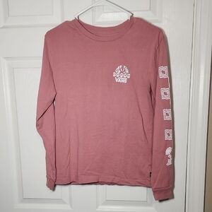 Vans Pink Long Sleeve Tee